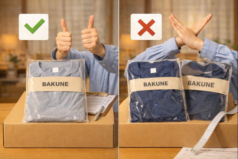BAKUNEは返品・サイズ交換できるか詳しくご紹介