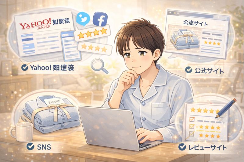 BAKUNEパジャマの口コミ。知恵袋や公式サイトSNSなど様々な媒体から確認