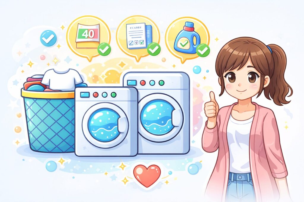 BAKUNEの洗濯・乾燥機の使用ポイントを守って長く快適に使用しよう