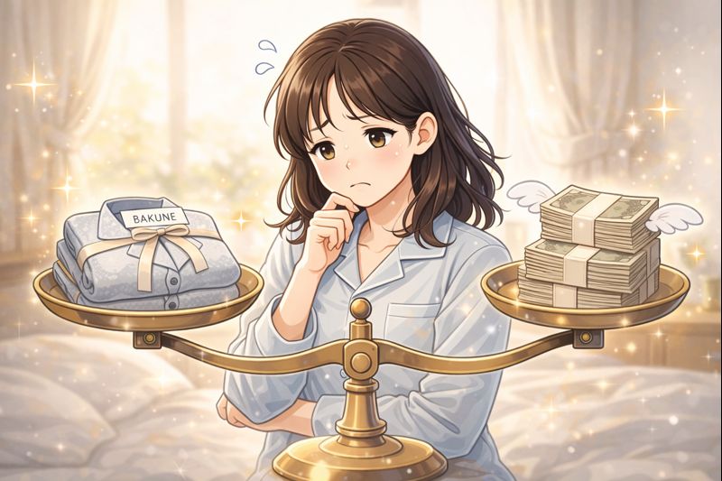 BAKUNEバクネパジャマが高すぎるのは誤解？一般のパジャマとの違いを解説