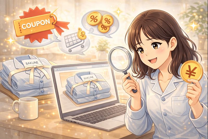 BAKUNEパジャマをお得に安心して購入するためには情報収集しよう
