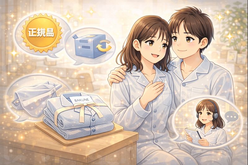 BAKUNEパジャマを購入する際は価格だけではなく安心感にも気を付けて